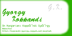 gyorgy koppandi business card